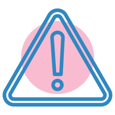 ünlem işareti simgesi, vektör illüstrasyonu