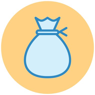 Çanta. Web simgesi basit illüstrasyon