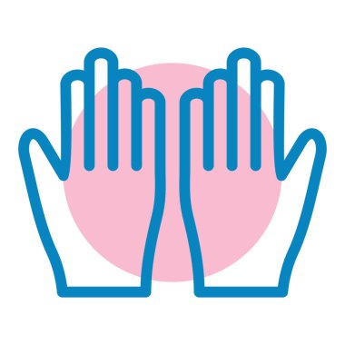 Eldiven. Web simgesi basit illüstrasyon