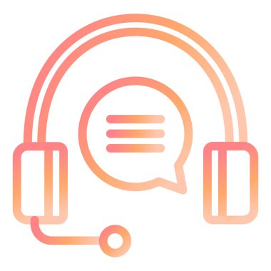  Canlı Chatmodern ikon vektör çizimi 