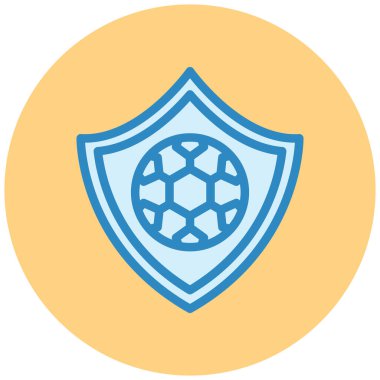 Kalkan. Web simgesi basit illüstrasyon