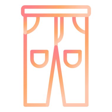 pantolon modern simge vektör illüstrasyonu 