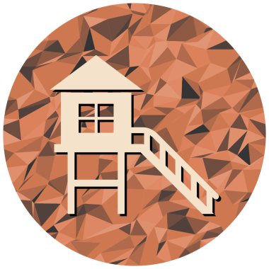 ev simgesi vektör illüstrasyonu