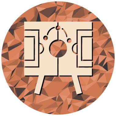 Dairesel bir simgenin vektör illüstrasyonu