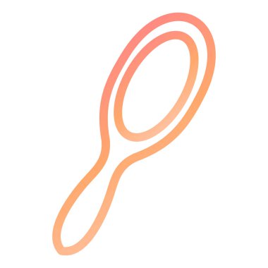 tarak simgesi. Güzellik salonu vektör illüstrasyonunun çizgi filmi. izole edilmiş dış hat biçimi.