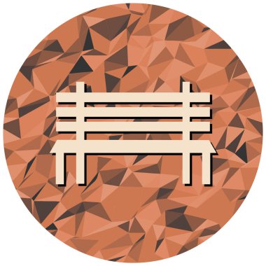 Tahta bank. Web simgesi