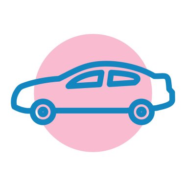 araba simgesi vektör illüstrasyonu