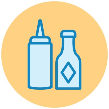 Yemek. Web simgesi basit illüstrasyon