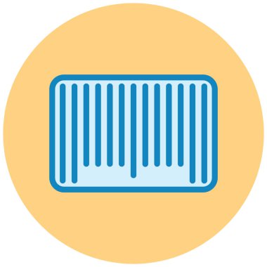 Barkod. Web simgesi basit illüstrasyon