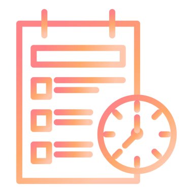 Modern simge vektör illüstrasyonu görevleri 