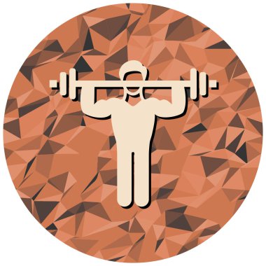 Halterli bir adamın vektör çizimi