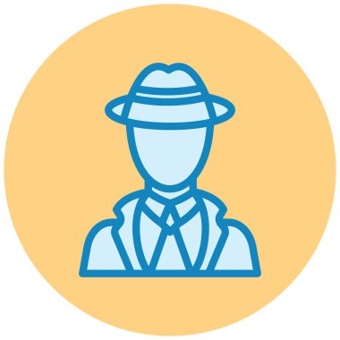 Adam düz vektör simgesi