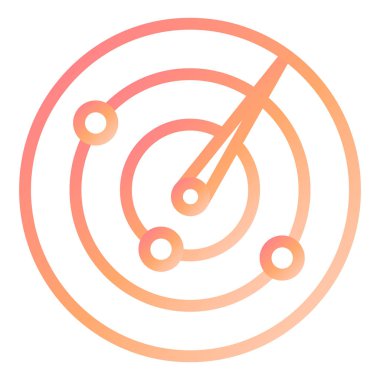 radar modern ikon vektör illüstrasyonu 