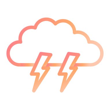 bulut simgesi, vektör illüstrasyonu