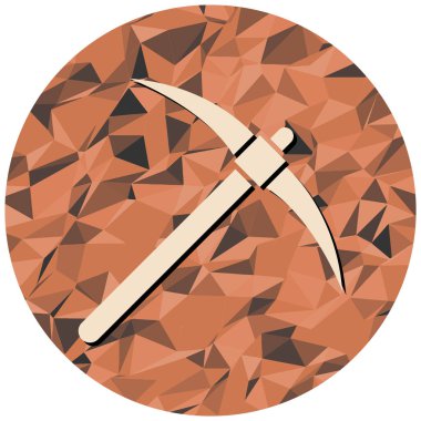 Kırmızı ve beyaz üçgenin vektör çizimi