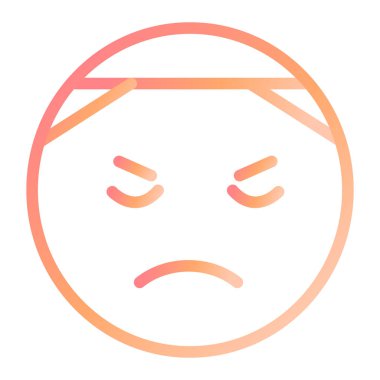 Modern simge vektör illüstrasyonuna zarar 