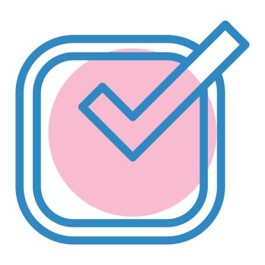 İşaret simgesini işaretle. vektör illüstrasyonu