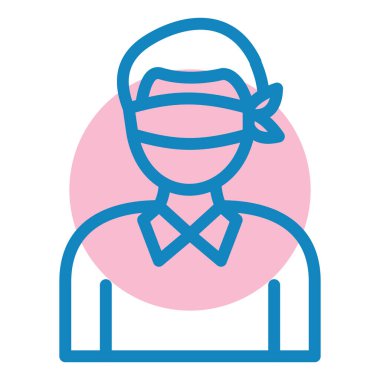 Adamım. Web simgesi basit illüstrasyon