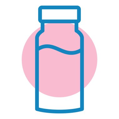 Şişe. Web simgesi basit illüstrasyon