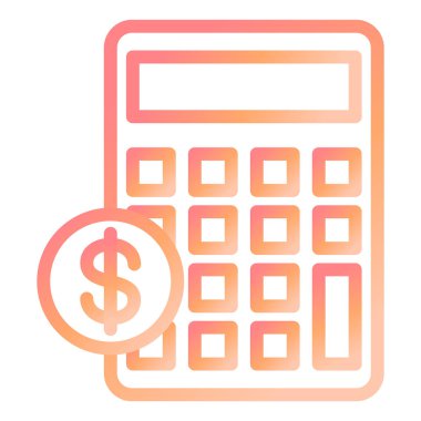 Bütçe modern simge vektör illüstrasyonu 