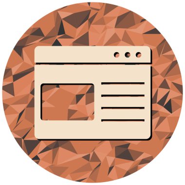 Web sitesi simgesi, vektör illüstrasyonu basit tasarım