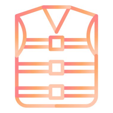 Can yeleği. Web simgesi basit illüstrasyon 