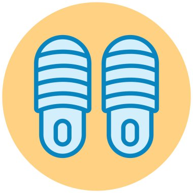 Terlikler. Web simgesi basit illüstrasyon