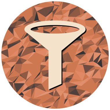 Filtre simgesinin vektör illüstrasyonu