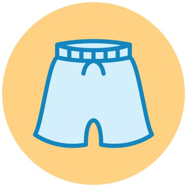 Şort. Web simgesi basit illüstrasyon