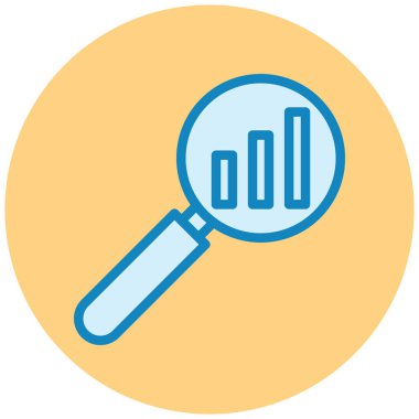 Analiz. Web simgesi basit illüstrasyon