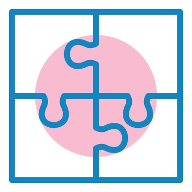 Bulmaca. Web simgesi basit illüstrasyon