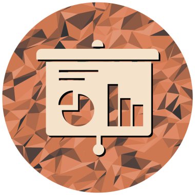 iş tanıtımı düz simgesi