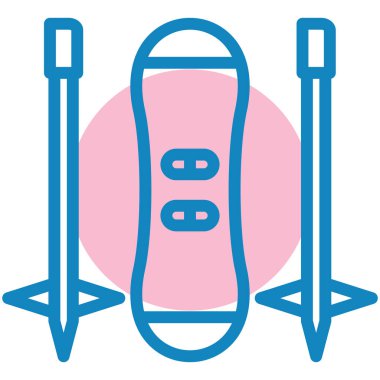 Kaykay. Web simgesi basit illüstrasyon