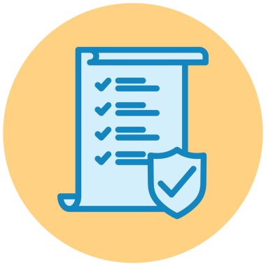 Belge. Web simgesi basit illüstrasyon