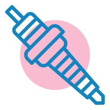 buji simgesi, vektör illüstrasyonu basit tasarım