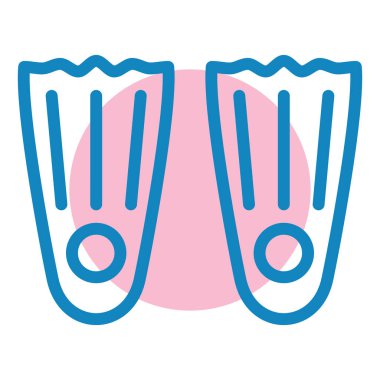 Yüzme palet simge vektör çizim