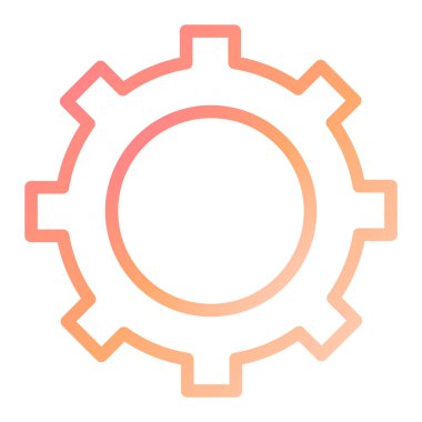 COG ayarları simgesi. Vektör çizim