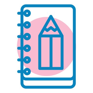 Kalem. Web simgesi basit illüstrasyon