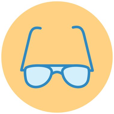 Güneş gözlüğü. Web simgesi basit illüstrasyon