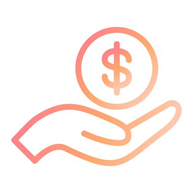 Kredi simgesi, vektör illüstrasyonu