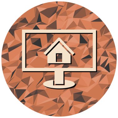 Ev ikonu. vektör illüstrasyonu