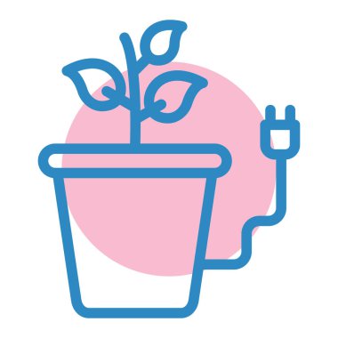 Bitki. Web simgesi basit tasarım