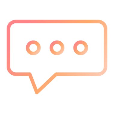 Kabarcık Konuşması modern ikon vektör çizimi 