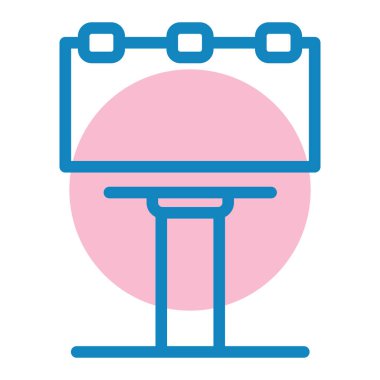 Pankart. Web simgesi basit illüstrasyon