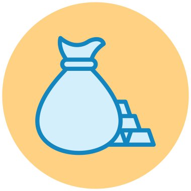 Para çantası. Basit resimleme