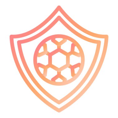 Futbol Rozeti Modern ikon vektör illüstrasyonu 