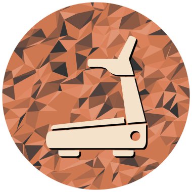 Kırmızı kurdeleli tek bir kahverengi beyaz simgenin çizimi