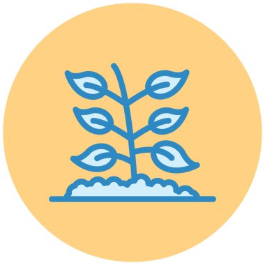 Bitki. Web simgesi basit tasarım