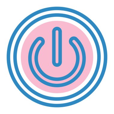 güç vektör simgesi modern illüstrasyon