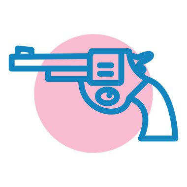 Silah. Web simgesi basit illüstrasyon